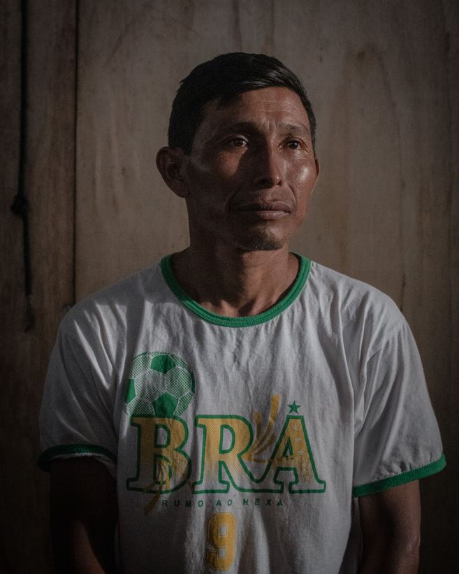 Euligio Baez, one of the five Warao aidamos (indigenous leaders) still living in Pintolândia, formerly an Operação Acolhida migrant camp, and currently an occupation.